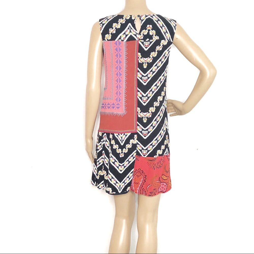 Desigual Creta Sleeveless Patchwork Shift Dress M… - image 2
